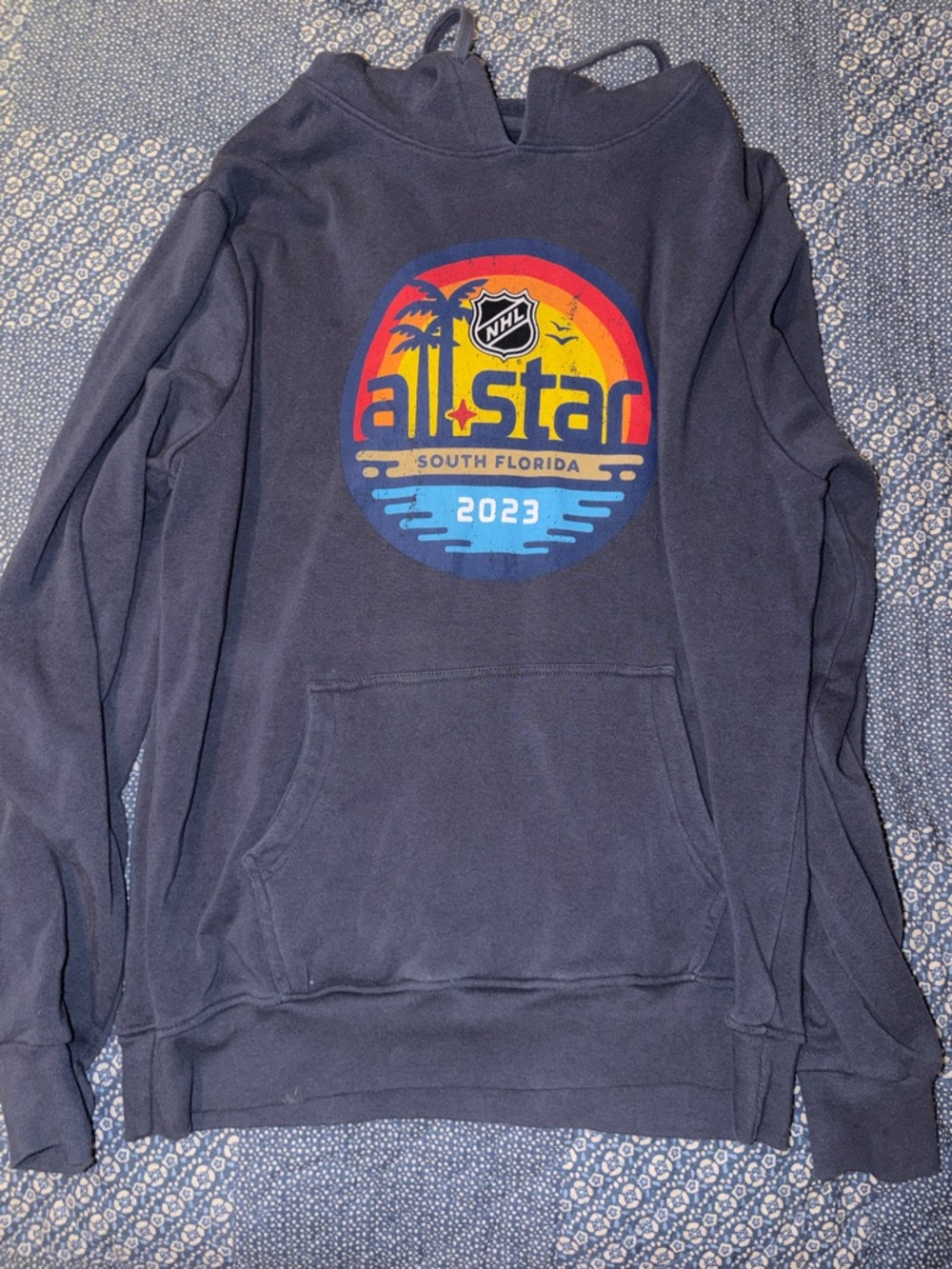 American Needle Navy Blue NHL All-Star 2023 Pullover Hoodie